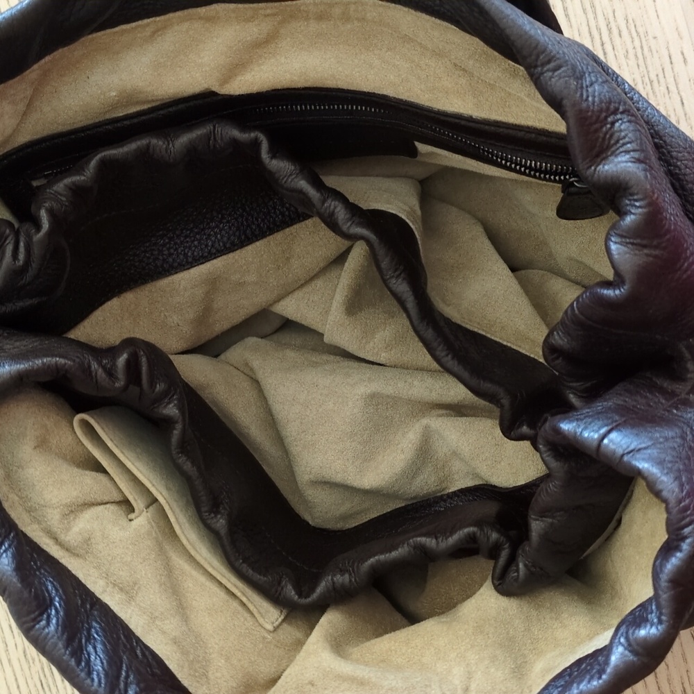 Bottega Veneta Dark Brown Intrecciato Satchel Leather Bag 👜 Purse Authentic - Picture 10 of 14